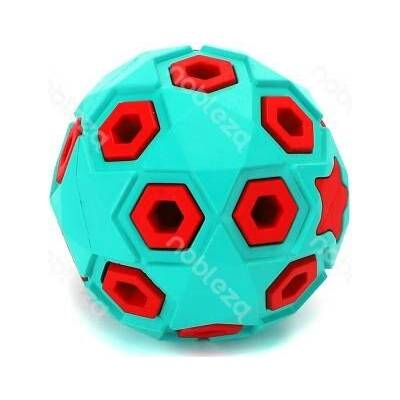 Nobleza gumový míč star 8 cm modrá