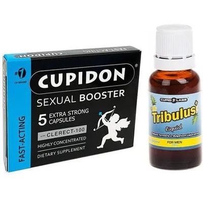 CUPID LABS Cupidon таблетки 5 за мъже и Tribulus капки за силна потенция