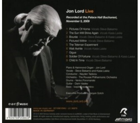 Live - Jon Lord CD