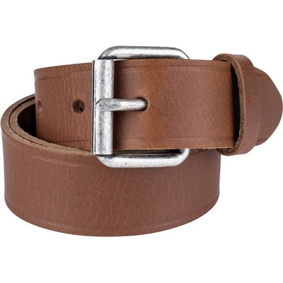 Fostex opasek LEATHER kožený s kovovou sponou koňakový