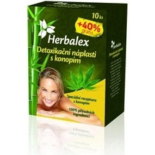 Herbalex Detoxikační náplasti s konopím 14 ks