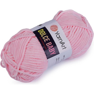 Pletací žinylková příze Dolce Baby 50 g Varianta: 6 (750) růžová sv., Balení: 1 ks 49607/120841/230552