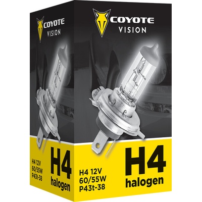 COYOTE Žárovka 12V H4 60/55W VISION