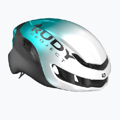 Велосипедна каска Rudy Project Nytron pearl/emerald/black metal matte