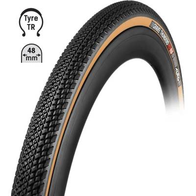 TUFO Plášť Gravel THUNDERO HD 700x48C,bezdušový čierna/béžová