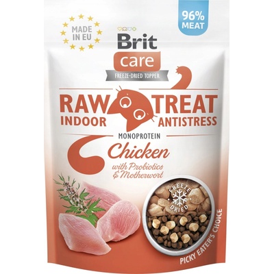 Brit Raw Treat Cat Indoor & Antistress Chicken 40 g – Zboží Mobilmania
