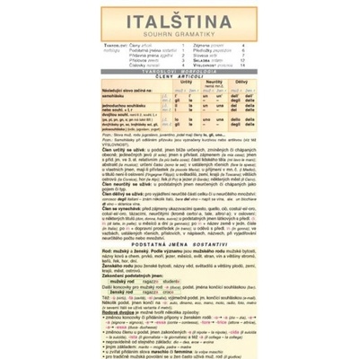 Italština – souhrn gramatiky
