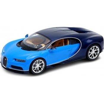 Welly Bugatti Chiron model modrá 1:24