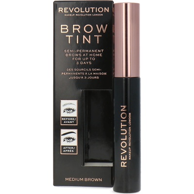 Makeup Revolution боя за вежди гел за вежди средно кафяво 6 мл