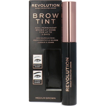 Makeup Revolution боя за вежди гел за вежди средно кафяво 6 мл