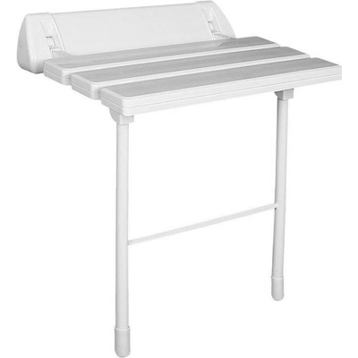 Ridder sedátko do sprchy sklopné s podperou biele A0020301