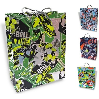 Taška darčeková Futbal 18x8x23cm