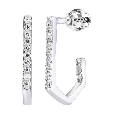 Gems, Elegantní náušnice Vionne, bílé zlato s brilianty, 585-38-3-8046.1B00.0.00.HSISC.000.05