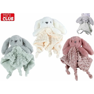 Mikro Mini Club zajačik zaspávačik s textúrou 26cm šedý