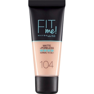 Maybelline Fit Me Matte + Poreless течен фон дьо тен 104 мека слонова кост 30 ml