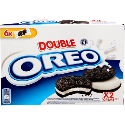 Oreo Double kakaové sušenky s vanilkovým krémem 170 g