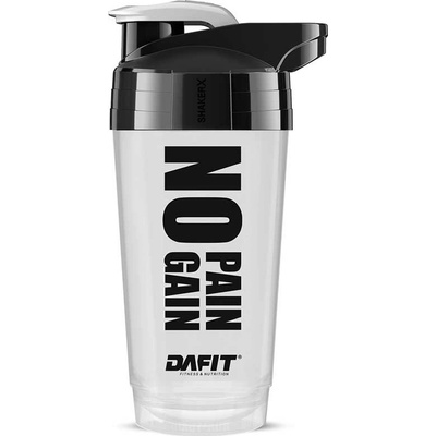 Dafit Šejkr NO PAIN NO GAIN 700 ml bílý s černým logem