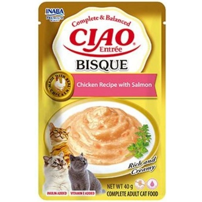 Churu Cat Entrée Bisque Chicken Recipe with Salmon 40 g