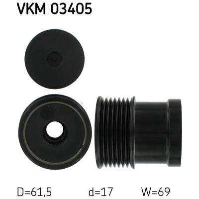 Voľnobeżka alternátora SKF VKM 03405