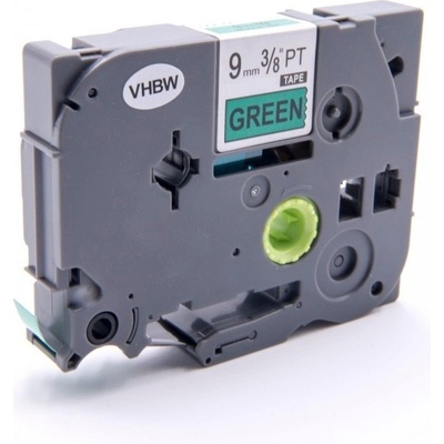 Compatible Brother TZe-V721, 9mm x 5, 5m, черен печат / зелен фон, винил, съвместима лента (TZe-V721)