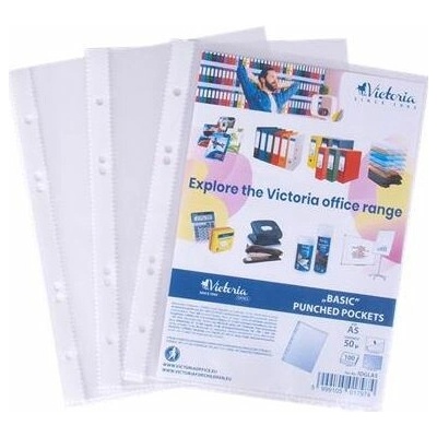 VICTORIA OFFICE Euroobal A5 50 mikronů drsný povrch 100 ks