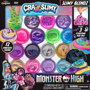 CRA-Z-ART Творчески комплект със слайм Cra-Z-Art - Monster High, 12 цвята (72228) - baby