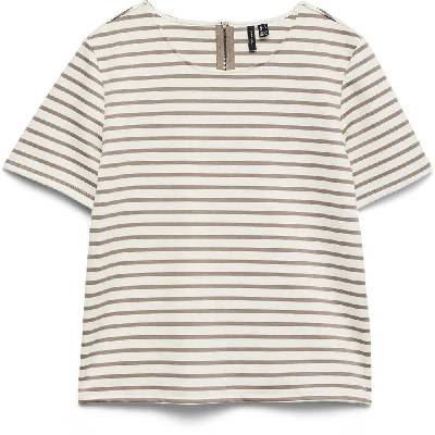 Тениска Vero moda Abby short sleeve T-shirt - White (Snow White / Moon Rock)