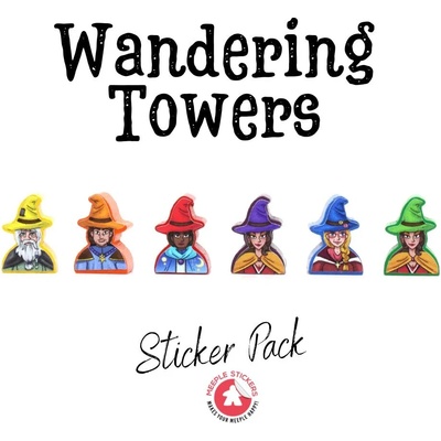 Meeple Stickers samolepky pro toulavé věže