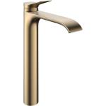 Hansgrohe Vivenis - Смесител за умивалник със сифон, EcoSmart, CoolStart, матиран бронз 75044140 (75044140)