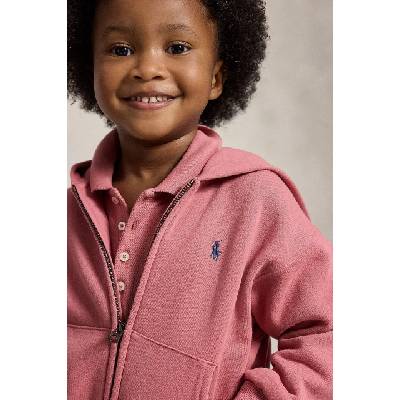 Ralph Lauren суичър с цип и качулка за деца с памук (312950936501)