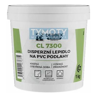 Debbex Disperzné lepidlo na PVC podlahy CL 7300 1 kg biele