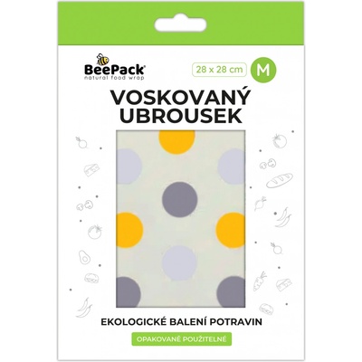 Beepack Voskovaný ubrousek barevné puntíky 28x28cm