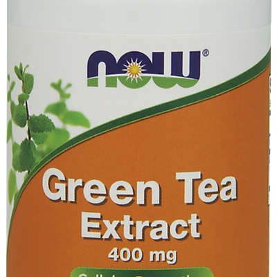 Зелен Чай на капсули, Now Green Tea Extract 400 mg, (98% Polyphenols), 100 caps