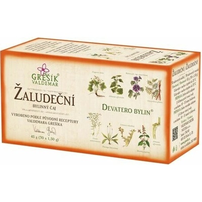 Grešík Žaludeční bylinný porcovaný čaj 30 x 1,5 g