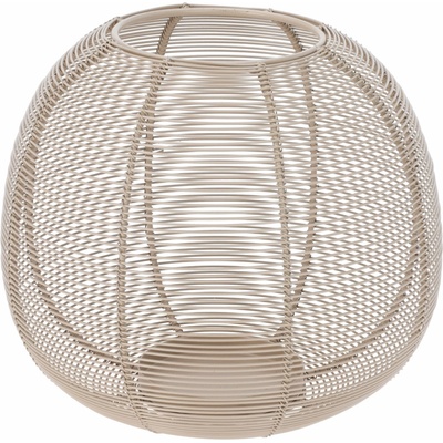 H&L Svícen Sphere 19×15 cm. drátěný, béžový