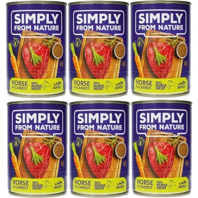 Simply From Nature konské mäso/ľanové semiačka/mrkva 400 g