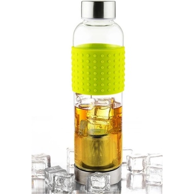 Asobu sklenená fľaša Ice Tea&Ice Coffee IT2GO s lúhovačom 400ml