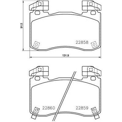 Sada brzdových platničiek, vždy 4 kusy v sade BREMBO P 30 113 (P30113)