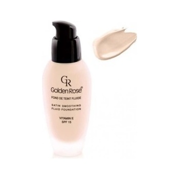 Golden rose Make-up SATIN smoothing SPF15 dlouhotrvající sklo-pumpa 23 34 ml