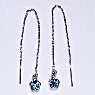 Čištín řetízkové protahovací se Swarovski krystalem akvamarine NŘ 1297