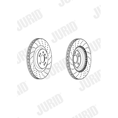 Brzdový kotúč JURID 562954JC-1