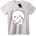 NOONEBRAND Тениска Сладко коте знак за мир - M, White