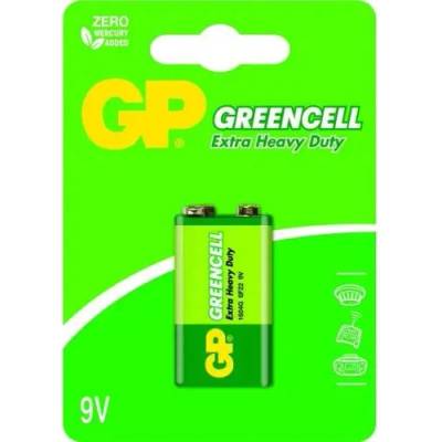 GP Batteries Цинк- карбон батерия GP Battery (9V) GREENCELL 6F22, 1604GLF-U1 (1 батерия / блистер) 9V