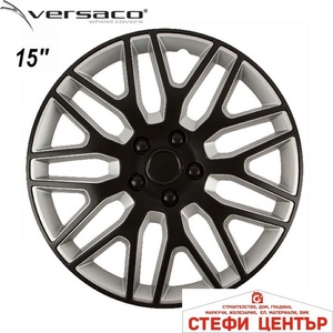 Versaco Тасове за джанти 15'' Versaco Dakar BlackSilver (56176) - steficenter