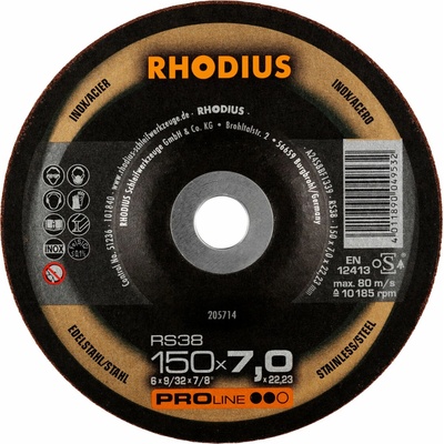 Rhodius Brúsny kotúč 150 x 7,0 x 22,23 mm 205714