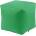 Pufrelax Табуретка Cube, водоустойчив, Зелена ябълка (PUF-G-C-TEX-GAP)