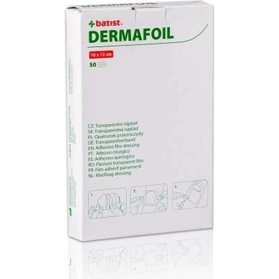 Batist Dermafoil 10 cm x 12 cm 50 ks