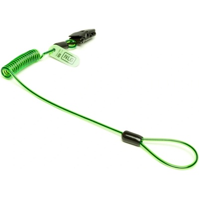 Lankový NLG Lanyard s uchycením na přilbu s nosností 1 kg – zelená, kov