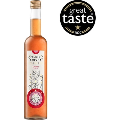 Vlčie Sirup Lychee Ruža 0,5 l