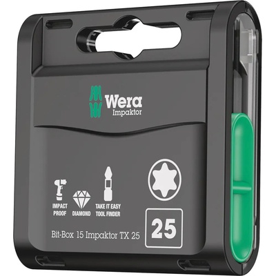 Wera TX 25 x 25 mm 15 dílný 057775